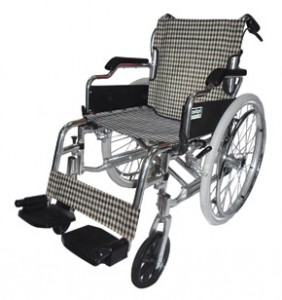 Deluxe Aluminum Wheelchair (Checker pattern)