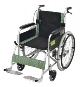 Attendant Propelled Transport Wheelchair (Green)