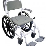 Bewl self-propelled shower commode chair