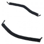 Curled Elasticated Shoelaces (Colour Black)