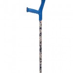 Adjustable Forearm Crutches w/Patterns - Blue (per 1/ per pair)