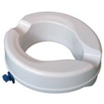 Senator ergonomically designed ABS plastic 2 raised toilet seat