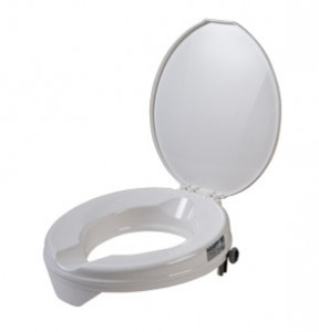 Prima raised toilet seat with lid