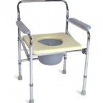 Foldable Steel commode chair