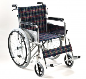 Foldable Attendant Propelled Transport Wheelchair (Blue)